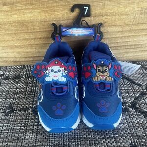 Paw Patrol Toddler Kids SIZE 7 Light-Up Athletic Sneakers with On/Off Switch